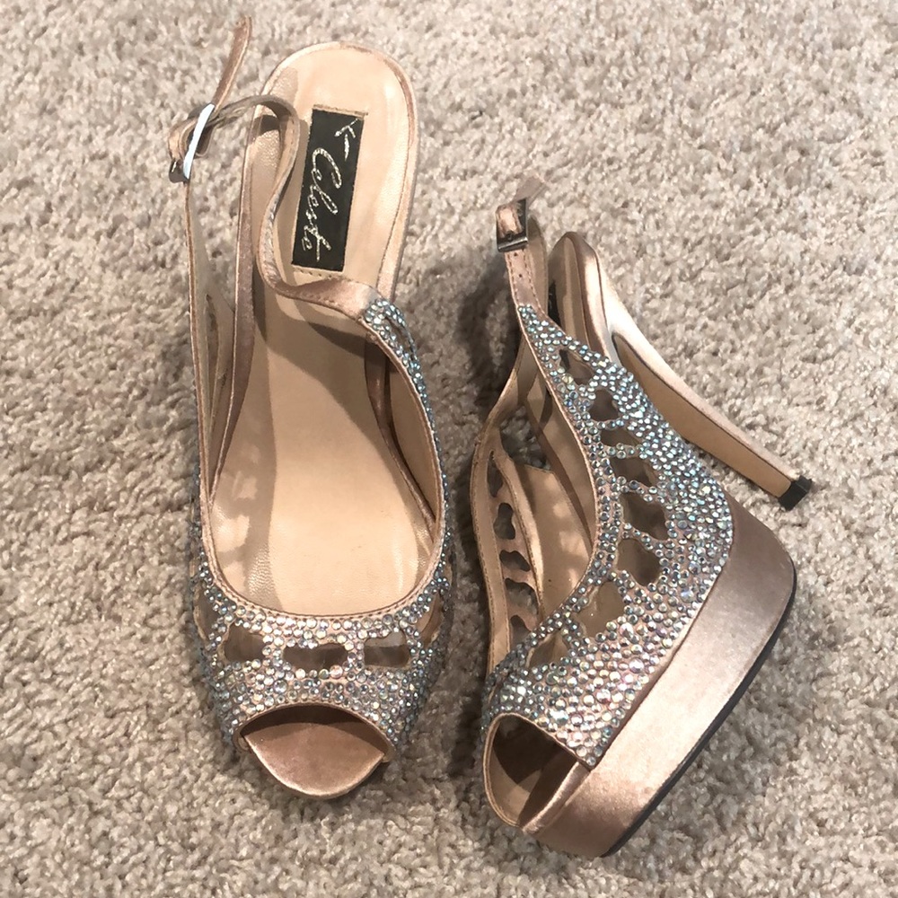 Satin elegant heels